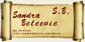 Sandra Belčević vizit kartica